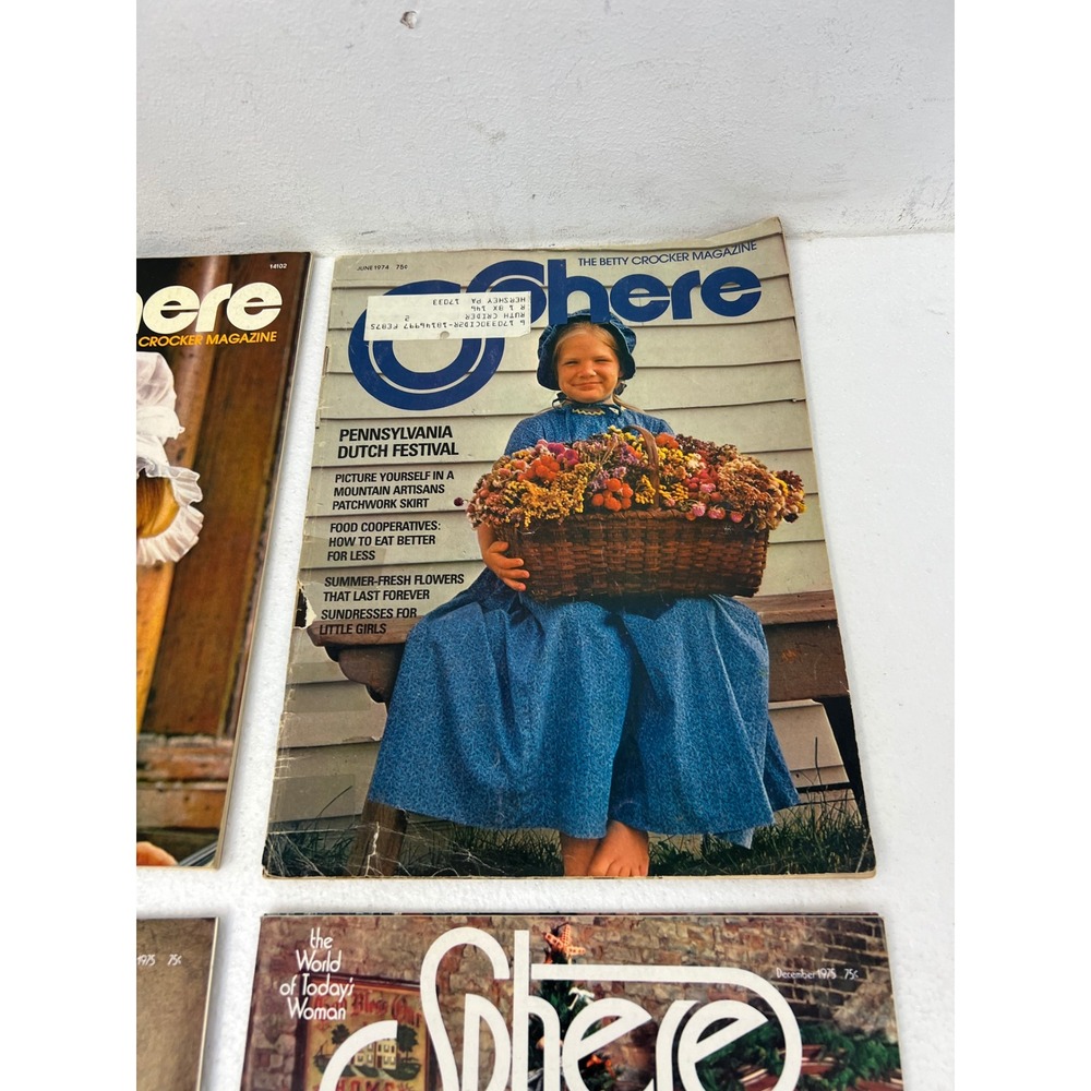 Vintage Sphere Magazine Lot 1973-1976 Betty Crocker 10 Issues Cooking Crafts - Picture 3 of 10